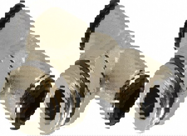 Push-To-Connect Tube to Universal Thread Tube Fitting: Swivel Branch Tee, 1/2